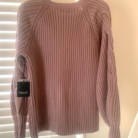 Simply Vera Wang Lilac Purple Sweater - Picture 2 of 3